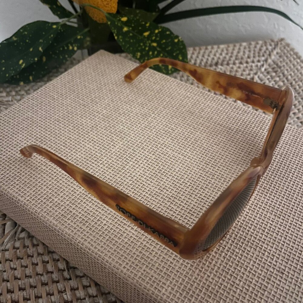 Italy Vintage ROBE DI KAPPA 90's Amber Tortoise Sunglasses Oval/Round - Picture 10 of 15